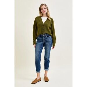 Judy Blue Mid Rise Boyfriend Jeans Addison 31